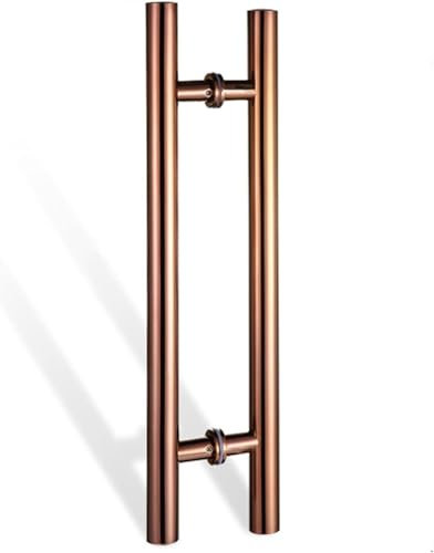HACSYP Push-Pull-Türgriffe, beidseitig montierte Türgriffe for den gewerblichen Innen- und Außenbereich, robuste Duschtürgriffe aus Metall, for Glas (Size : 130Cm/51.1In)