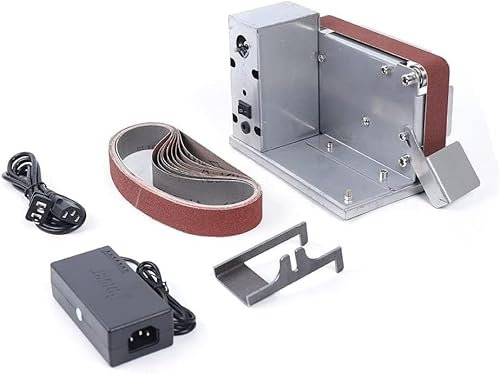 Bandschleifer Mini Schleifmaschine Elektrische Bandschleifmaschine DIY Poliermaschine mit 795 Motor, Gürtelgröße 533x30 mm