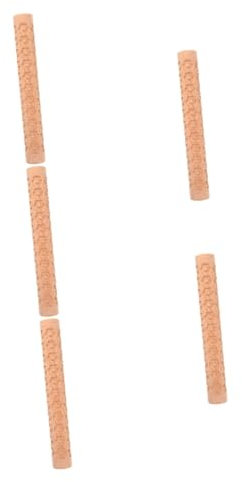 TEHAUX 5pièces Clay Embossing Roller Outil De Texture Bois pour Poterie Et Pâte à Modeler à Motifs pour Artisanat Et Décoration De Poterie pour Écoles Art