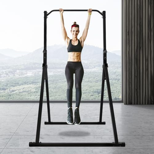 Barre de traction, barre de traction, station de musculation avec barre de traction, tour de force pour tractions, appareil d'entraînement de fitness multifonction, hauteur réglable, charge jusqu'à