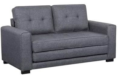 HTI living Zweisitzer mit Schlaffunktion Dunkelgrau Azaria Schlafsofa Couch