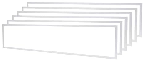 Ledvion 6er Set LED Panel 120x30cm 36W 4000K UGR <22 Rechteckig | Flimmerfreies, gleichmäßiges Arbeitslicht für Rasterdecken in Büro, Schule, Praxis, Werkstatt oder Gewerbe