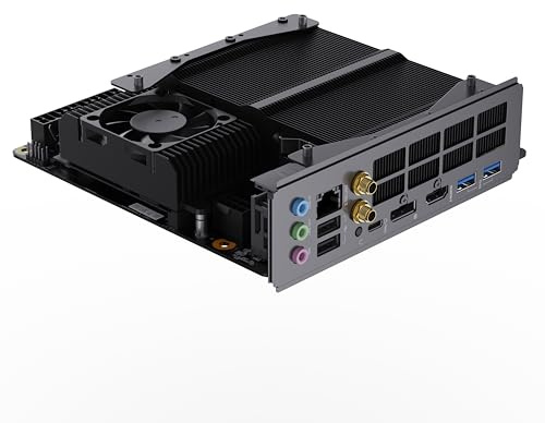 MINISFORUM BD790i X3D ITX Scheda madre, AMD Ryzen 9 7945HX3D CPU 16-Core fino a 5,4 GHz, AMD Radeon 610M, DDR5/2×M.2 2280 PCIe 5.0 SSD, porta HDMI/DP/USB-C, RJ45 2,5G, USB 3.2