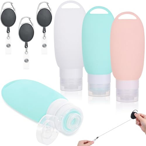 3Stück Futtertube Zum Befüllen Hund, 90ML Silikon Reiseflaschen Zum Befüllen, Futtertube Hund Befüllbar mit Ausziehbarer Haken, Wiederverwendbar Leberwurst Hunde Tube für Hundetraining als Belohnung