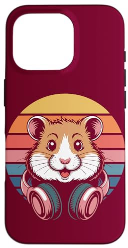 Casque DJ Hamster pour hamster Coque pour iPhone 16 Pro
