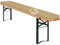 AQIGR Cojines para Banco de Cerveza 100/110/140/150/160/180 cm Cojín para Banco, Funda Extraíble con Cremallera e Hebilla, Antideslizante, Impermeable para Jardín, Terraza(Caqui,150x40x3cm)