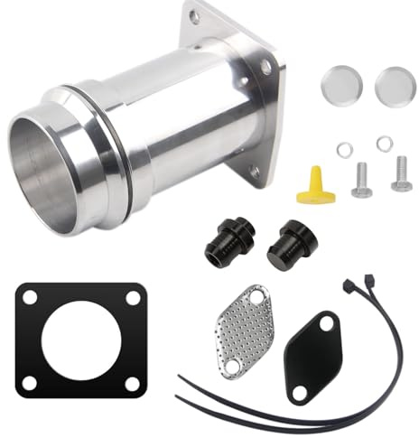 Hugwish Kit di rimozione Egr per motori diesel 3.0 M57N2 1171778999 1117804379, Kit Rimozione valvola EGR per M57N 3er E46 5er E60 E61 7er E65 X3 E83 X5 E53