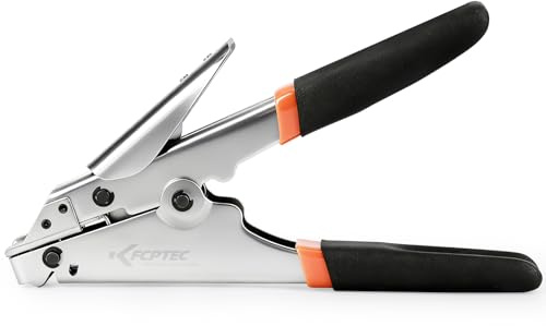 KF CPTEC Pince pour Colliers de Serrage avec Tension et Coupe | Pour colliers nylon et plastique, tension réglable, coupe à ras