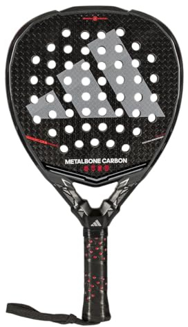 Pala de pádel adidas Metalbone Carbon 2026,Negra, Forma diamente,Goma eva Soft Performance,Fibra Carbono aluminizado 6k