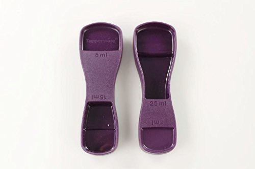 TUPPERWARE Backen Meßlöffel lila (2) 1 ml/5 ml/15 ml/25 ml Küche Backhelfer P 20899