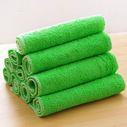 Torchon de cuisine en fibre de bambou épais, sans huile, absorbant l'eau, sans poils