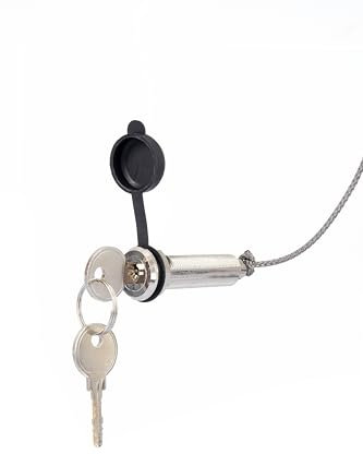 Marantec Special 306 Déverrouillage d'urgence pour porte sectionnelle 13 mm pour déverrouillage mécanique de porte de garage Argenté