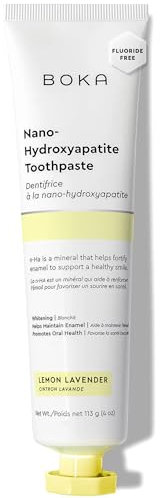 Boka Fluoride Free Nano Hydroxyapatite Toothpaste - Adult & Kids - Appropriate for Sensitive Teeth - No Sulfates & Parabens - Natural Flavors & Vegan - Lemon Lavender (113g) 1pk