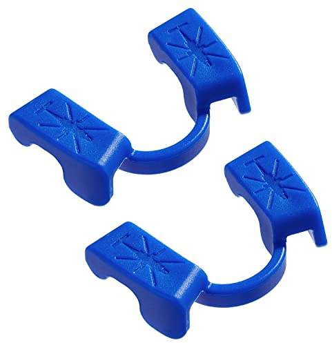 Powerlifting Mundschutz für Sport und Fitness, Krafttraining,Sportmundschutz für Gewichtheben,frei zum Reden und Trinken von Wasser，Geeignet für Sport ohne Kontakt,Unterkiefer (2 Stück Blau)