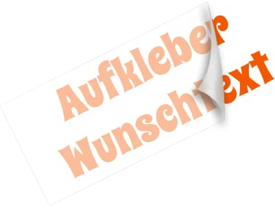 Generisch Wunschtext Aufkleber Schaufenster Auto Zahl Konfigurator Text top Möglichkeit von 10cm bis 100cm