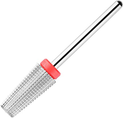 BNG 5-in-1 Fräser Bit Für Gelnägel, Hartmetall Nagelfräser Für Acryl Nägel, Profi 3/32-Zoll Elektro Nagelbohrer, Wolframstahl Bits Maniküre Pediküre Salon Werkzeug(Bußgeld, Silber)