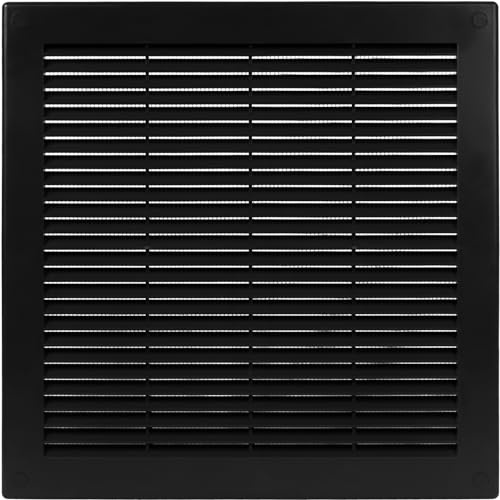 Vent Systems mm/Inch Soffit Vent Cover - Flat Square Air Vent Louver - Grille Cover - Built-in Insect Screen - HVAC Vents for Bathroom, Home Office, Kitchen