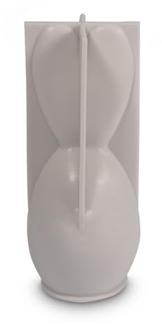 Rayher Silikon Gießform Hase, 5,2 cm ø, Höhe 12 cm, zum Ausgießen mit Kreativ- Beton, Resin Gießharz, Raysin-Gießpulver, Wachs, Gießform Ostern, 36152000