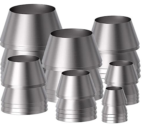 jojofuny 7 pezzi manico per ascia in metallo, cuneo rotondo a cuneo per martello, accessori Tools, cuneo in metallo, cuneo conico per martello, riparazione martello, manico in legno