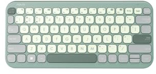 ASUS Clavier sans Fil Compact Marshmallow KW100 (Green Tea Latte)