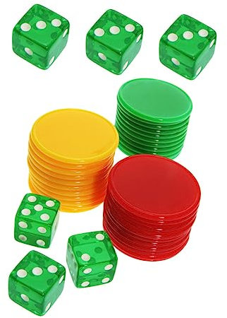 Gogogmee Divertente Set Di Gettoni Da Gioco Set Di Dadi Per Giochi Di Poker Giocattoli Accessori Adatti Ai Viaggi