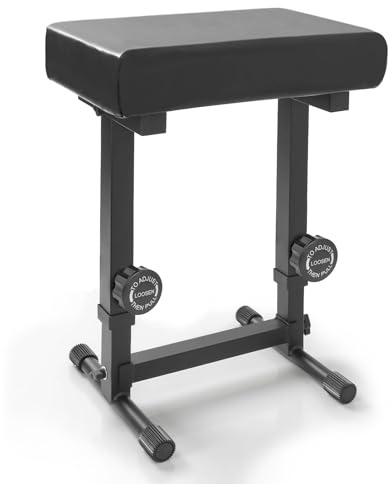 OUUTMEE Sgabello regolabile per pianoforte – Panca per tastiera musicale per pianoforte con cuscino imbottito in PU nero, comodo e morbido