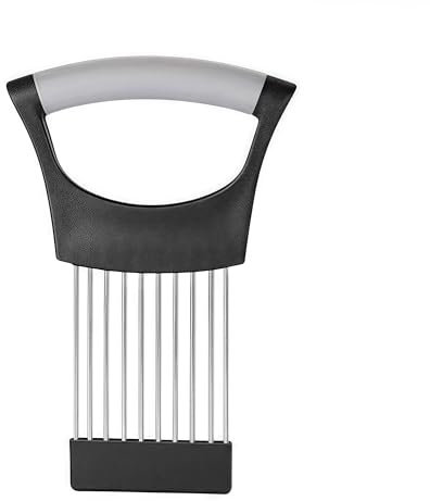 1PC Soporte para Cortar Cebolla, Acero Inoxidable Corta Verduras para Cortar y Almacenar, Cortador de LimóN, Utensilios de Cocina para Cebolla, Limón, Patata, Pepino