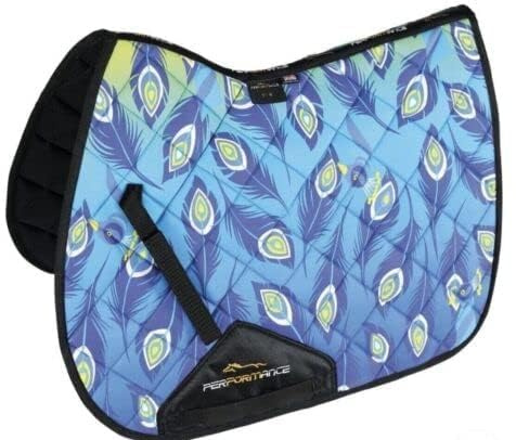 Shires Horse Riding Saddle Pad - Breathable Full Saddle Pads for Horses Cover Saddlecloth Dressage - Equestrian Pony Rider Equipment and Accessories, 16-16.5 inch