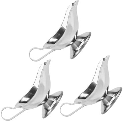 JECOMPRIS 3 Pièces Saucière Inox Récipient à Sauce pour Steak Bol à Condiments Élégant et Pratique pour Dîners à et Cuisine Professionnelle