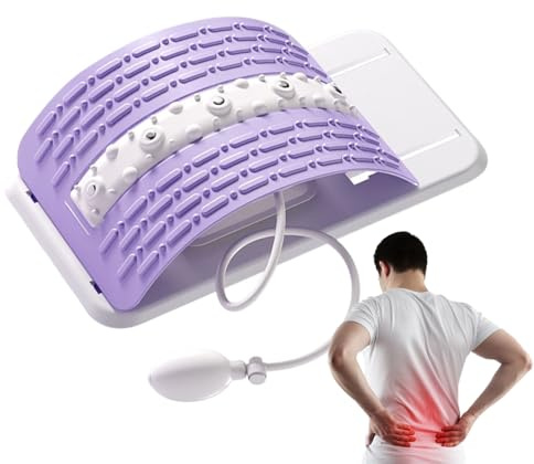 Estiramiento de Espalda,Masajeador Lumbar Recuperación Muscular Capacidad Carga 150kg | Espaldera Portátil Inflable para Recuperación Muscular Fitness Pilates de Fatiga Gimnasio Casa | Yoga Pilates Ej