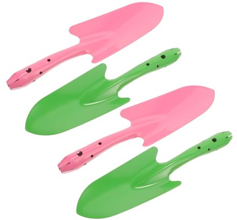 NUOBESTY Outil à Main Truelle De Jardinage en Fer 4 Pièces pour Jardin Balcon Plantation, Petite Pelle Robuste, Pelle à Creuser Et Rempoter, Truelles Multifonctions De Jardin