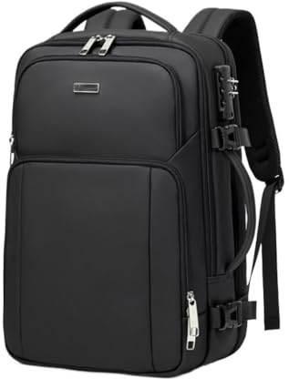 mmaili product businessryggsäck för män – vattentät, stor volym och stöldsäker laptopväska, svart, 18 inches
