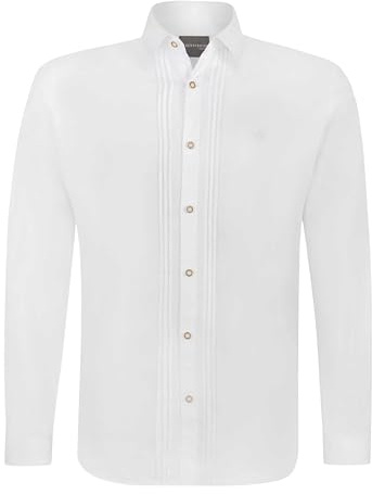 Stockerpoint Traditionell skjorta för män, vit (vit), 5XL