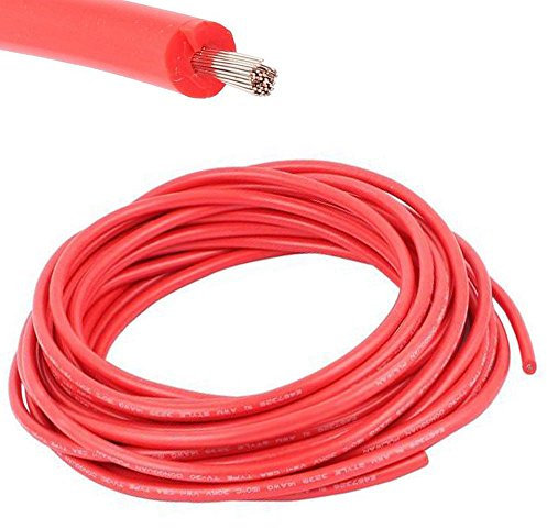 10 Feet - Silicone Materials Copper Cable Wire/Super flexible Soft/high temperature/High Voltage Cable - 22AWG 40KV