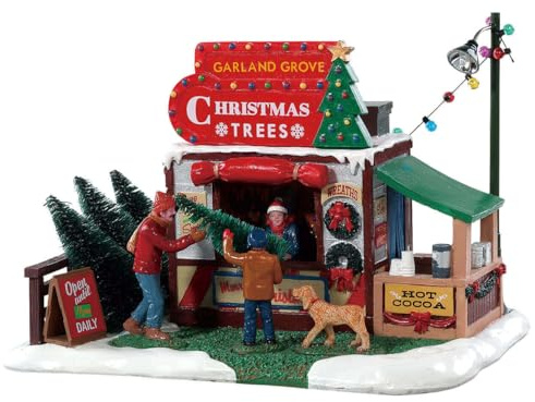 Lemax 83354 Christmas Village Accessory: Garland Grove Tree Lot