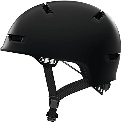 ABUS Stadthelm Scraper 3.0 ACE - Robuster Fahrradhelm für den Stadtverkehr - für Damen und Herren - Schwarz Matt, Größe L
