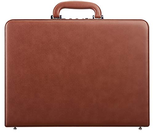 YUEMAI Hard Attache Aktentaschen für Damen & Herren Slim Hard-Sided Laptop Aktentasche mit Zahlenschlössern - Braun