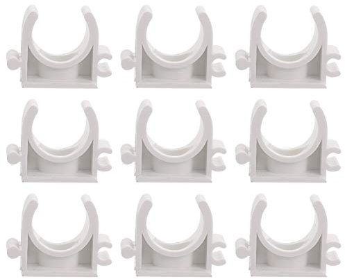 U-haken-halterung 16 Weiße Pvc-klemmen Draht-wandhalterung Clips Für Luft/wasser/schlauch Einfach Zu Installieren
