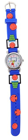 iplusmile Kinder Armbanduhr Jungen Mädchen 3D Basketball Muster Sportuhr Wasserdicht Silikon Armbanduhr Für Alltag Schule Und Freizeit