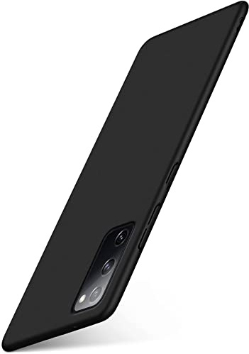 moex für Samsung Galaxy S20 FE/FE 5G Hülle Ultra Dünn, Schutzhülle mit erhöhtem Kameraschutz, Slim Cover Hardcase Backcover, Dünnste Handyhülle Minimalistisch Alpha Case, Matt Schwarz