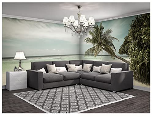 Wallarena Hörnfototapet XXL fototapet 624 x 219 strand hav panorama vardagsrum sovrum väggtapet fibertapet UV-resistent luktfri monteringsklar (13344, VEEXXL – 6 paneler)