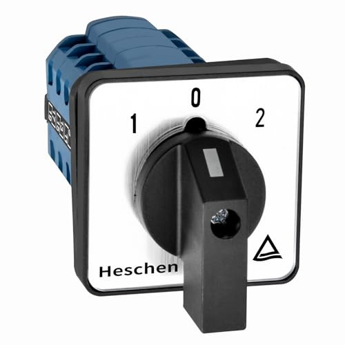 Heschen Universal Nockenwechselschalter SZW26-20/D505.5 660V 20A ON-OFF-ON 3 Positionen 5 Phasen 20 Klemmen CE