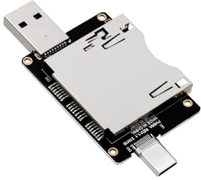 chenyang Lector de tarjetas de memoria USB 3.1 Gen 2 de 10 Gbps CF Express tipo B a adaptador USB 3.0/USB C