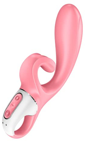 Satisfyer Hug Me Connect App Klitoris- und G-Punkt Vibrator | Erotik | rosa | 2 starke Motoren | Ergonomisches Design | Stimulation & Vibration für Damen | App-gesteuert in rosa | Sexspielzeug | Sex Toys