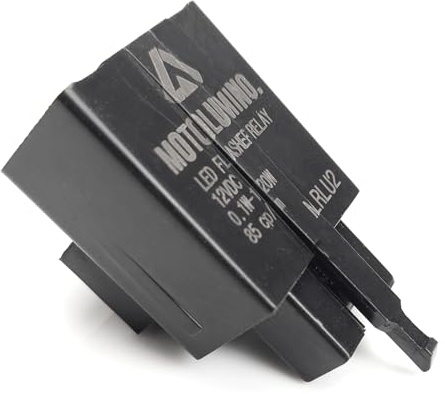 Aharon Motolumino Blinker Relais für Motorräder | Universal 12V LED/Halogen | Für Mehrere Marken 2/3-Pin-Anschluss | LED-Blinkleuchten | Lauflichtblinker | Blinkergeber