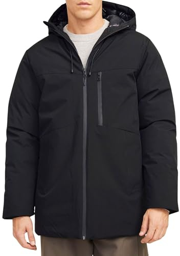 JACK & JONES Parka pour homme, Noir, S