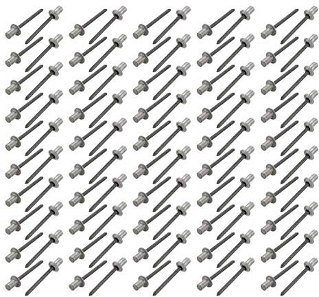 Schrauben, Muttern, Befestigungselemente, Nieten, Nieten, 100 Stück, 5 x 8/10/13 mm, Blindnieten, Aluminium, runder Kuppelkopf, geschlossenes Ende, Blindnieten, Befestigungselement for Maschinen, elek