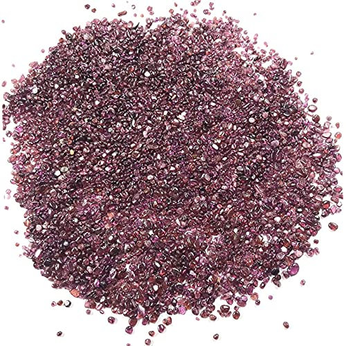 IDGTTLDF décoration de la Chambre 100 g de Cristal de Quartz Grenat Rouge Poli Pierre de Gravier adaptée for Organiser Les vases, Les Jardins et Les fontaines d'aquarium