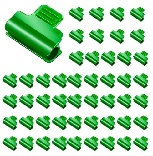 50Pcs Greenhouse Clamps - Plastic Greenhouse Shading Net Clips for Fixing Plant Cover