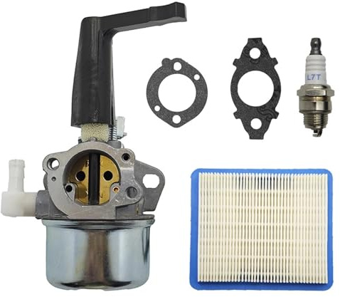 LAVES Carburateur for moteur de motoculteur Briggs & Stratton 697422 110402 110412 215369 avec kit de joints de montage et filtre à air(Set 2)